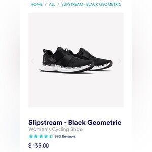 NEW Tiem slipstream cycle shoes w/ SPD cleat included - black geometric, size 8